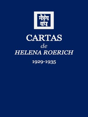 cover image of Cartas de Helena Roerich I (1929-1935)